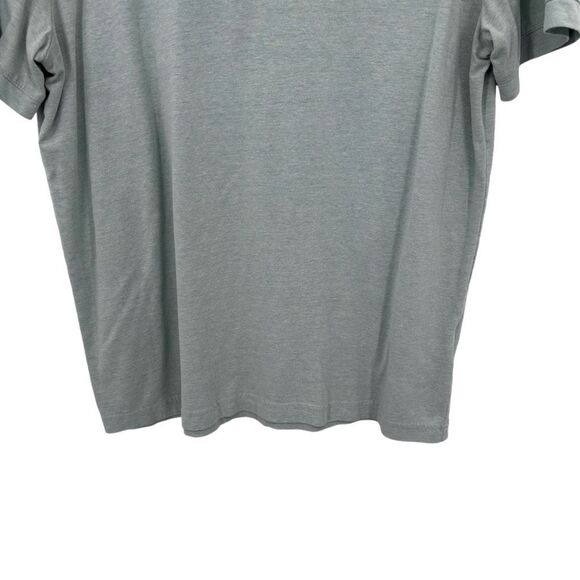 H&M Fine Knit Slim Fit Short Sleeve Collared Golf Polo Shirt Sage Green Medium - Picture 7 of 11